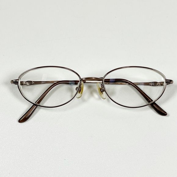 Seiko T141 Titanium Eyeglasses Sunglasses Frame Oval Full Rim 51-18-140 Japan - Picture 4 of 16